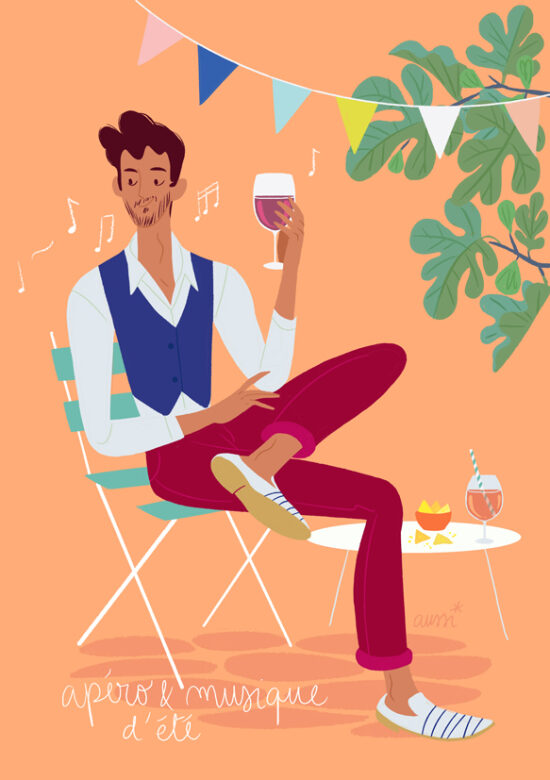 vacance - apéritif - terrasse - musique