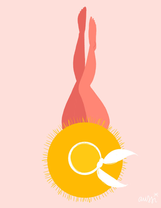 soleil - sud - bronzage - femme